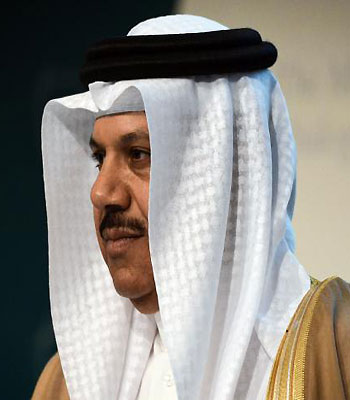 Secretary General of 'Gulf Cooperation Council' GCC Dr. Abdullatif bin Rashid Al-Zayani . (AFP)