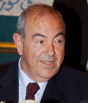 Former Iraqi Prime Minister Iyad Allawi was attacked Sunday 04 December 2005 by an angry crowd throwing shoes, stones and tomatoes while he was visiting Iraq's holiest Shiite shrine in the city of Najaf (EPA)
