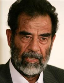 Saddam Hussein in court July 1, 2004(AP)