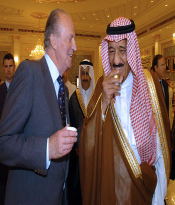 Governor of Riyadh, Prince Salman bin Abdulaziz and King Juan Carlos of Spain