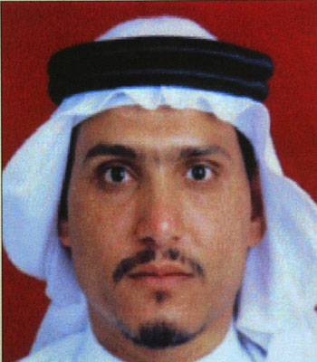 Photo released by the U.S. military of Abu Ayyub al-Masri, alias Sheikh Abu Hamza al-Muhajir (R)