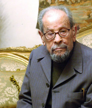 An undated file picture shows Naguib Mahfouz Egyptian novelist and Nobel laureate who died on Wednesday, 30 August 2006 (EPA)
