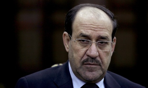 Iraq's Prime Minister Nouri al-Maliki listens to a question during an interview with The Associated Press in Baghdad, Iraq, Wednesday, Feb. 27, 2013. (AP Photo/ Khalid Mohammed)