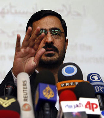 In this Sunday, April 19, 2009 photo, former Tehran prosecutor Saeed Mortazavi, gestures, during a news conference, in Tehran, Iran.(AP)