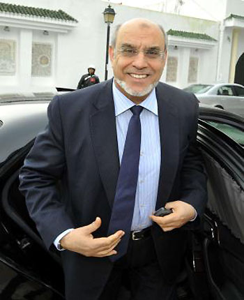 Tunisian Prime Minister Hamadi Jebali arrives for a meeting with European Union's ambassadors to Tunisia on February 9, 2013 in Tunis. (AFP)