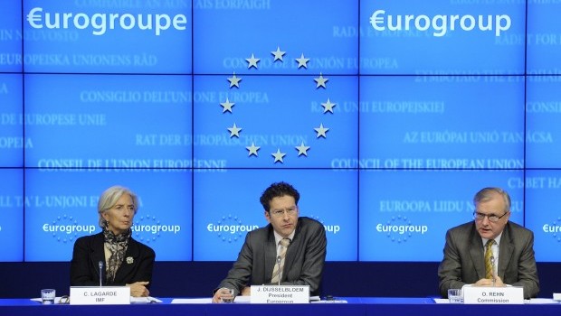 EU and IMF officials struck a last-minute deal with Cyprus early on March 25 to resurrect a bailout for the island. Source: AFP PHOTO / JOHN THYS