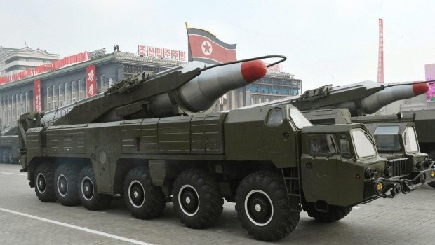 This October 2010 file photo, then released by the North Korean Central News Agency KCNA, shows a 'Musudan' missile appearing during a military parade marking the 65th anniversary of the foundation of the Workers' Party of Korea, in Pyongyang, North Korea. EPA/KCNA