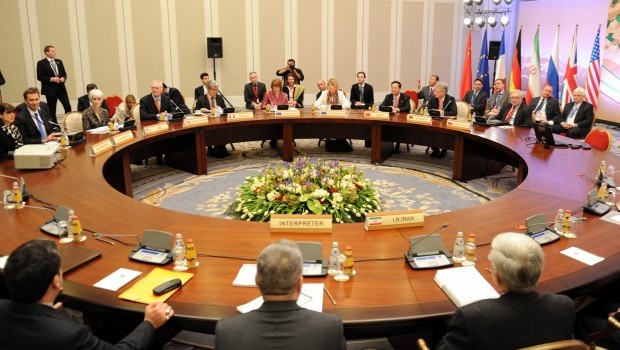 Talks in Almaty between Tehran and six world powers on Iran's nuclear program. 05 April 2013. EPA/SHAMIL ZHUMATOV