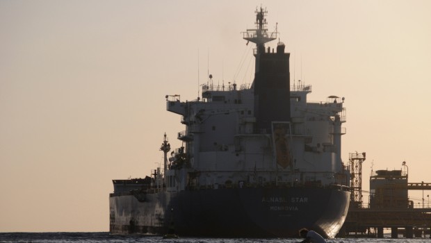 An oil tanker at the port in the northwestern city of Duba, Saudi Arabia. (REUTERS/Mohamed Al Hwaity)