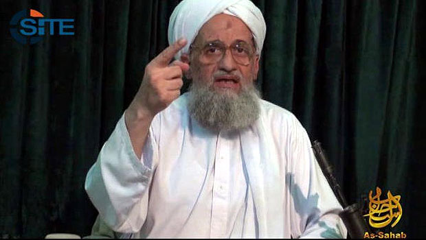 Al-Qaeda's leader Ayman Al-Zawahri in a still image from a web posting by al-Qaeda's media arm, as-Sahab, Wednesday July 27, 2011. (AP)