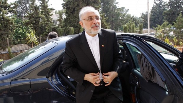 Iranian Foreign Minister Ali Akbar Salehi arrives at the official opening ceremony for the new headquarters of the Iranian embassy in Amman, May 7, 2013 (REUTERS/Majed Jaber)