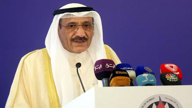 A March 25, 2013, photo shows Kuwaiti Oil Minister Hani Hussein speaks during the opening ceremony of the 1st GCC oil meadia conference in Kuwait city. (AFP)