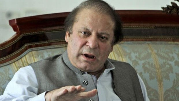 In this Monday, May 13, 2013, photo, former prime minister and leader of Pakistan Muslim League-N party, Nawaz Sharif, gestures while speaking to members of the media at his residence in Lahore, Pakistan. (AP Photo) 