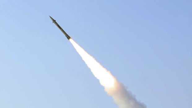 This file photo, released on Wednesday, August 25, 2010, by the Iranian Defense Ministry, claims to show the launch of the Fateh-110 short-range surface-to-surface missile by Iranian armed forces at an undisclosed location. (AP Photo/Iranian Defense Ministry,Vahid Reza Alaei)