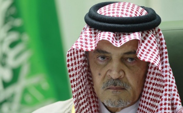 Saudi Arabian Foreign Minister Prince Saud Al-Faisal gestures during a news conference at his office in Riyadh December 4, 2012. (Reuters/Fahad Shadeed)