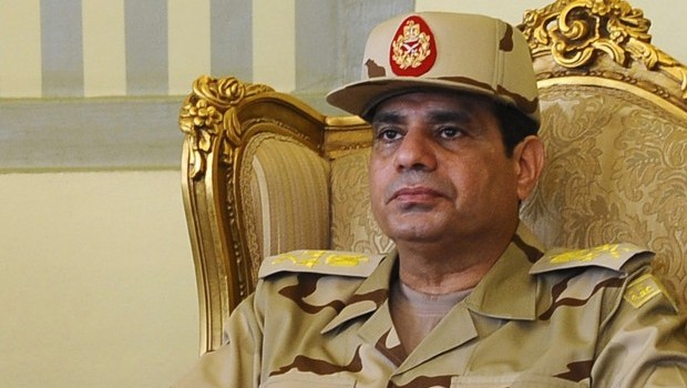 Egypt's Defense Minister Abdel Fattah al-Sisi is seen during a news conference in Cairo on the release of seven members of the Egyptian security forces kidnapped by Islamist militants in Sinai, in this May 22, 2013 file picture. (Reuters)