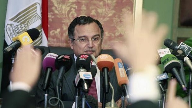 Egypt's new Foreign Minister Nabil Fahmy speaks during a news conference in Cairo July 20, 2013. REUTERS/Mohamed Abd El Ghany