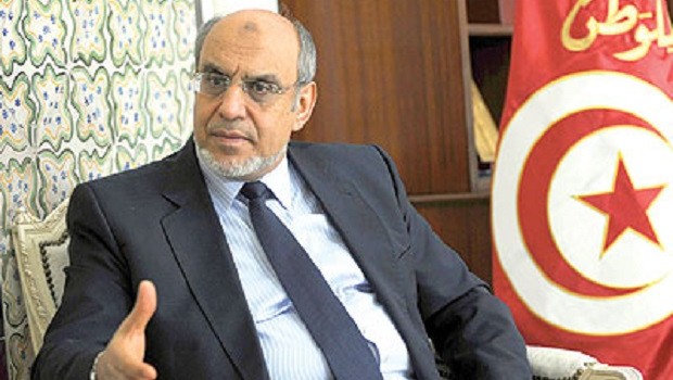 File photo of Hamadi Jebali in Tunis in July 2013. (Asharq Al-Awsat)