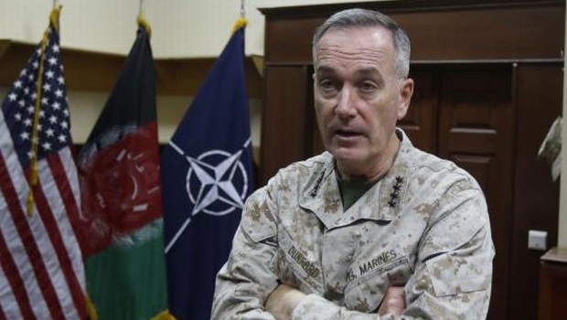 International Security Assistance Force (ISAF) commander General Joseph Dunford speaks during an interview in Kabul August 13, 2013. (REUTERS/Mohammad Ismail)