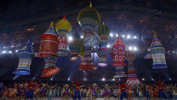 Dancers perform during the opening ceremony of the 2014 Sochi Winter Olympic Games on February 7, 2014. (REUTERS/Brian Snyder)