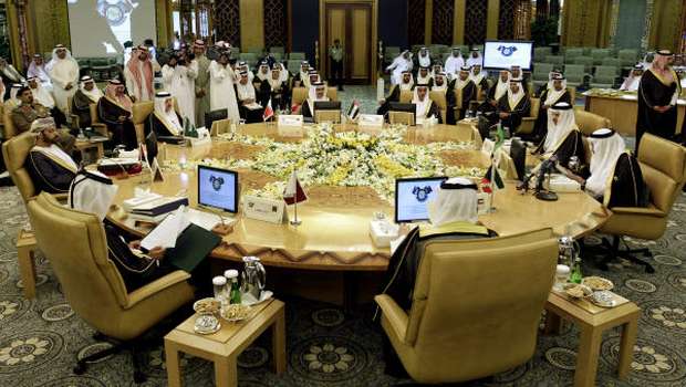 This Wednesday, May 2, 2012 file photo, shows a general view of the Interior ministers of the Gulf Cooperation Council (GCC) during their meeting in Riyadh, Saudi Arabia (AP Photo/Hassan Ammar, File)