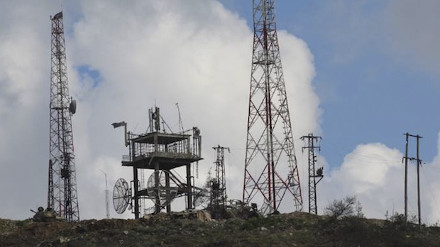 Observatory 45, a communications compound in the Armenian Christian town of Kasab, is seen on March 27, 2014. (REUTERS/Stringer)