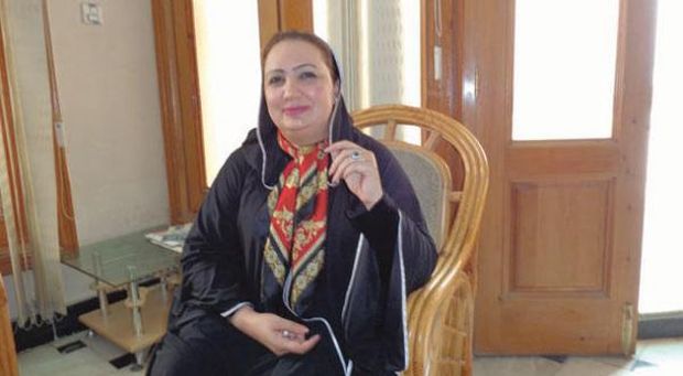 Afghan MP Shukria Barakzai, in Kabul, April 2014 (Asharq Al-Awsat)