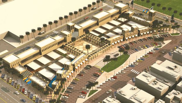 An artist's impression of the complete newly renovated Dammam women's market. (Asharq Al-Awsat)