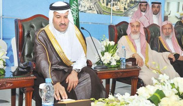 The Governor of Medina province, Prince Faisal Bin Salman Bin Abdulaziz, launches the Dar Al-Hijrah project on Tuesday, July 22, 2014 in Medina, Saudi Arabia. (Asharq Al-Awsat)