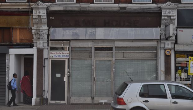 The Muslim Brotherhood's alleged "headquarters" in Cricklewood, northwest London, seen on June 16, 2014. (Asharq Al-Awsat/Ben Flanagan)