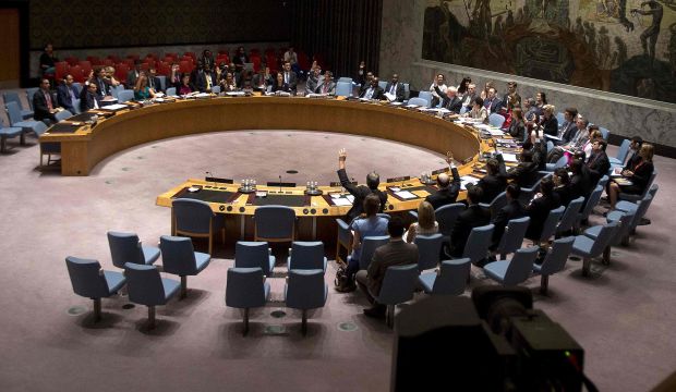 File photo of the UN Security Council voting on a draft resolution taken in New York  on August 15, 2014. (REUTERS/Carlo Allegri)