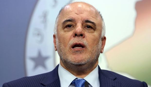 In this July 15, 2014 file photo, Haider Al-Abadi speaks to the media after an Iraqi parliament session in Baghdad. (AP Photo/Hadi Mizban)