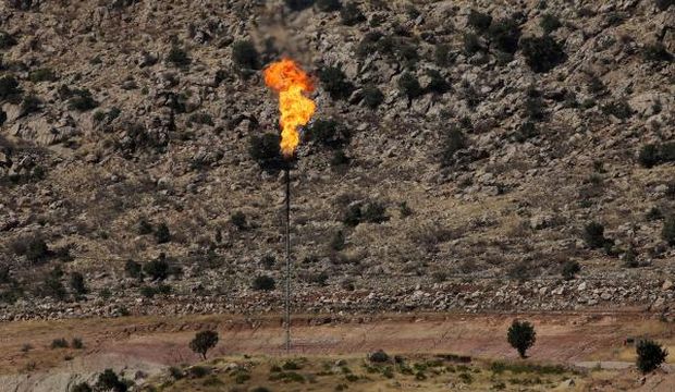 This file photo shows a chimney at an oilfield in Sheikhan, northeast of the city of Mosul in northern Iraq and near the Kurdish city of Dahuk, on August 10, 2014. (AFP Photo/Ahmad Al-Rubaye)