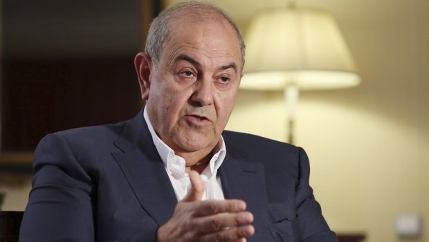 The former Iraqi prime minister and current vice president, Iyad Allawi, speaks during an interview with Reuters in Istanbul on July 5, 2014. (Reuters)