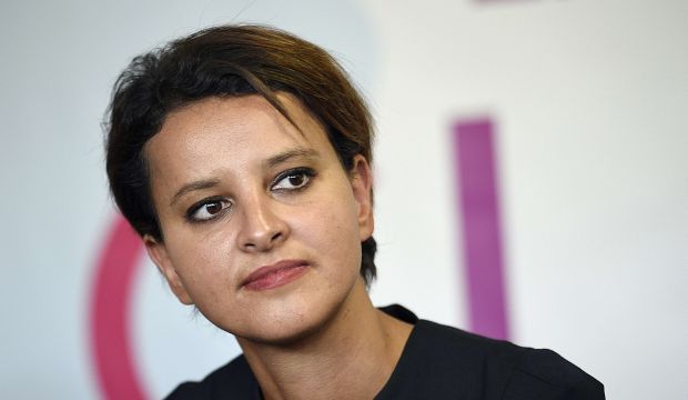 French Education Minister Najat Vallaud-Belkacem holds a press conference during her visit of the Crous of Paris, on September 8, 2014, in Paris, France. (AFP Photo/Martin Buraeu)