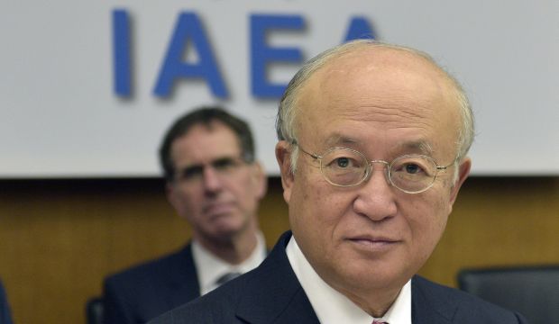 The Director General of the International Atomic Energy Agency (IAEA), Yukiya Amano, of Japan, prior a meeting of the IAEA Board of Governors in Vienna, Austria, 15 September 2014. (EPA/HANS PUNZ)