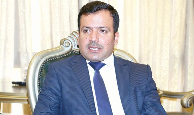 Kurdish Parliamentary Speaker Yousif Muhammed Sadiq speaks to Asharq Al-Awsat in Ebril. (Asharq Al-Awsat) 
