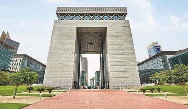 This undated file photo shows the side entrance of the Dubai International Finance Center (DIFC) in Dubai, UAE. (Asharq Al-Awsat)