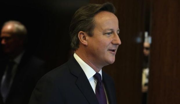 British Prime Minister David Cameron arrives for a meeting with UN Secretary-General Ban Ki-moon (not pictured) on the sidelines of the Climate Summit 2014 at the United Nations headquarters in New York, New York, USA, on September 23, 2014. (EPA/Peter Foley)