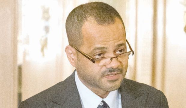 File photo of director-general of Oman’s foreign ministry, Badr Bin Hamad Albusaidi. (Asharq Al-Awsat)
