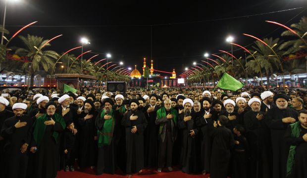 Iraqi Shi'ite Muslims commemorate Ashura in Karbala, Iraq, on November 3, 2014. (Reuters/Ahmed Saad)