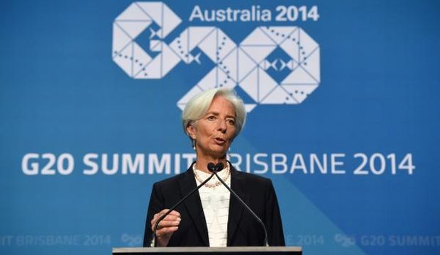  Christine Lagarde, managing director of the International Monetary Fund (IMF) speaks during her final press conference for the G20 Leaders' Summit in Brisbane, Australia, on November 16, 2014. (EPA photos)