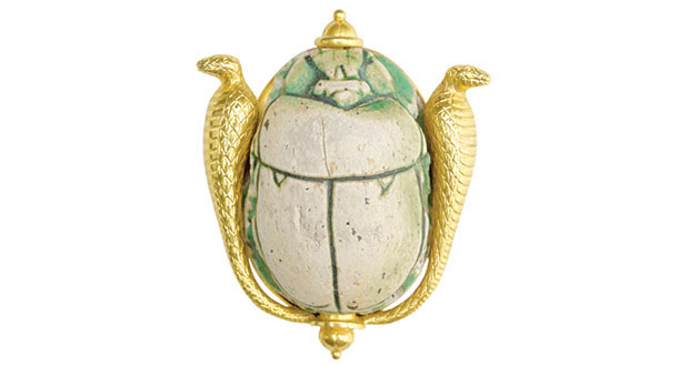 The Prince gave the scarabs to his wife, Princess Alexandra of Denmark