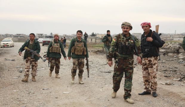 Kurdish Peshmerga in Zumar, Iraq, from where they launched their offensive on ISIS on December 18, 2014. (Reuters/Ari Jalal) 