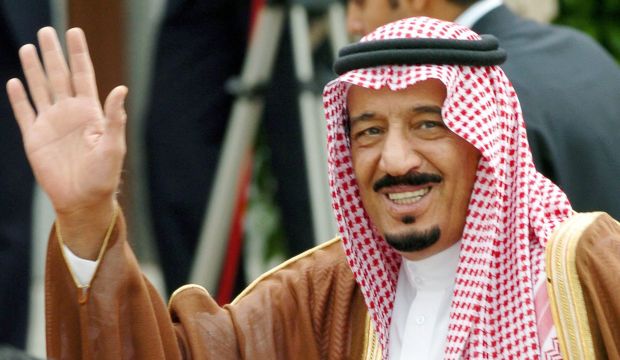 King Salman in 2004 on a visit to Spain during his tenure as Riyadh's governor. (EPA/Jose Huesca) 