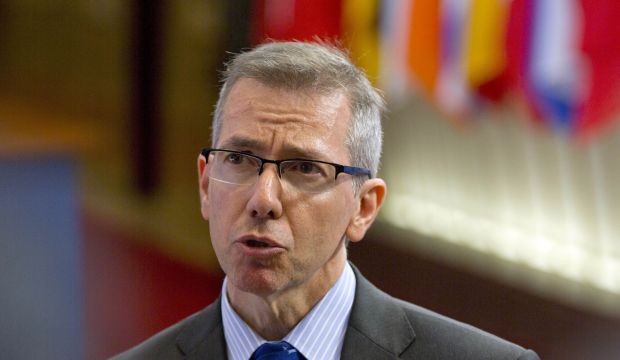File photo of United Nations envoy Bernardino Leon taken in Brussels on Nov 9, 2014. (AP Photo/Virginia Mayo)