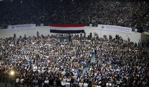 Followers of the Houthi movement attend a gathering in Sana’a, Yemen, on February 1, 2015. (Reuters/Khaled Abdullah)