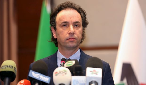 Khaled Khoja, new leader of the opposition Syrian National Coalition, speaks during a press conference in Istanbul, Turkey, 05 January 2015. (EPA)