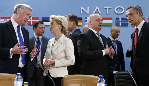 NATO defense ministers met at the organization's headquarters in Brussels on February 5, 2015.  (Reuters/Francois Lenoir)