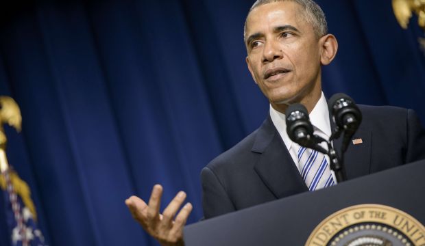 US President Barack Obama speaks during the White House Summit on Countering Violent Extremism on February 18, 2015 in Washington, DC. (AFP Photo/Brendan Smialowski)